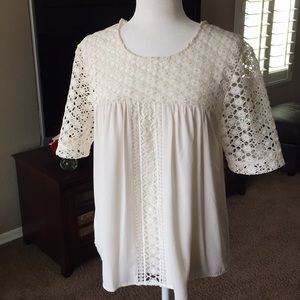 ANN TAYLOR ☀️ Blouse with Lace